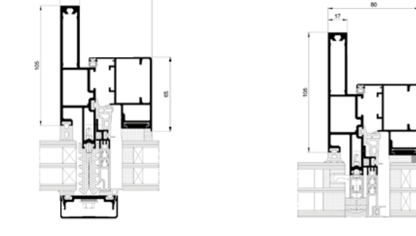 Przekroje okna MB-SR50N IW