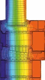 Rozkład temperatur w profilu aluminiowym