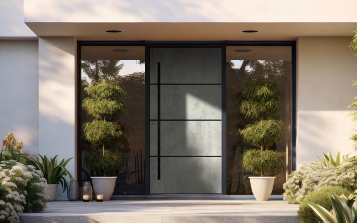 Drzwi z panelem Dindecor Concrete Line