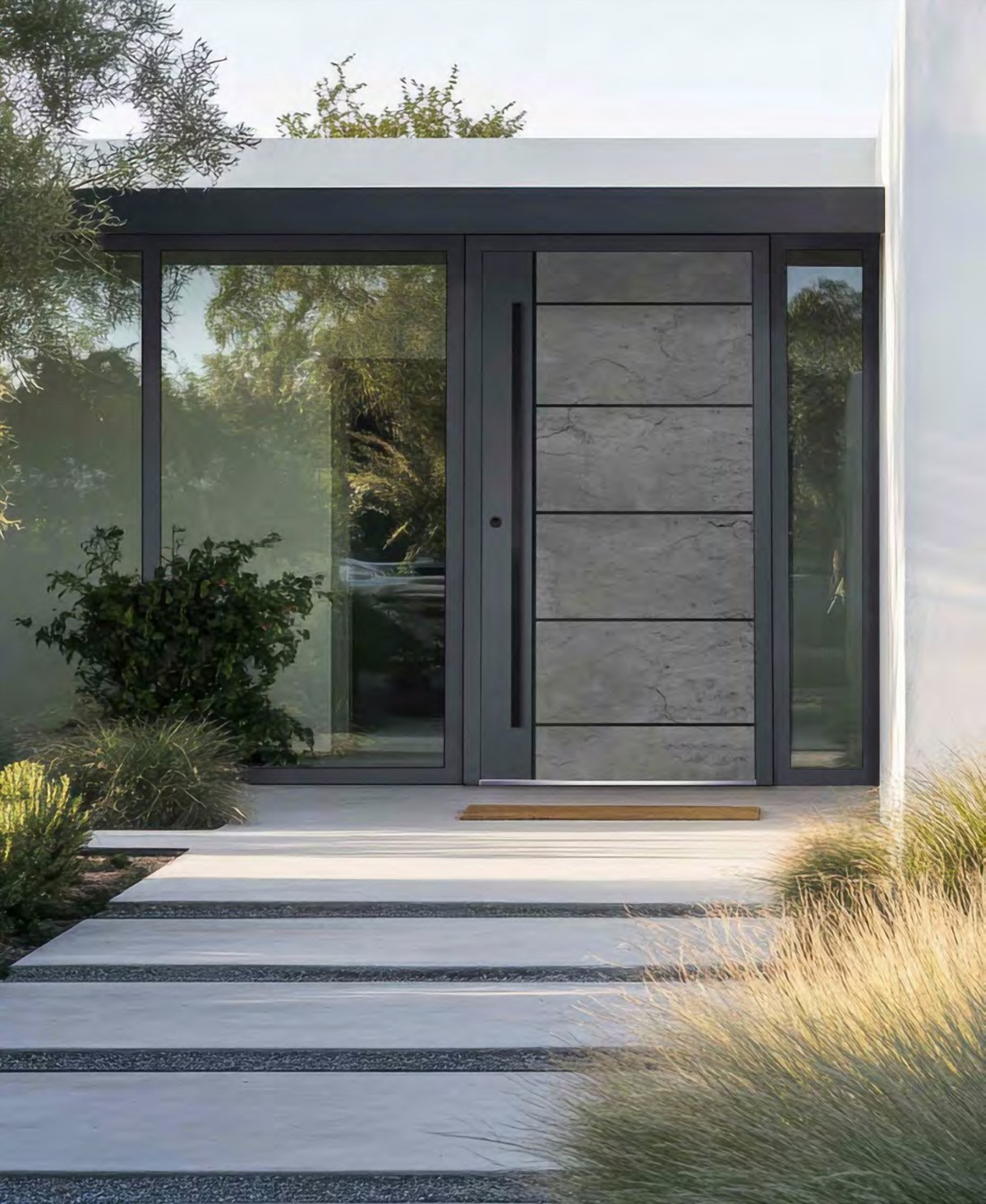 Drzwi z panelem Dindecor Stone Line